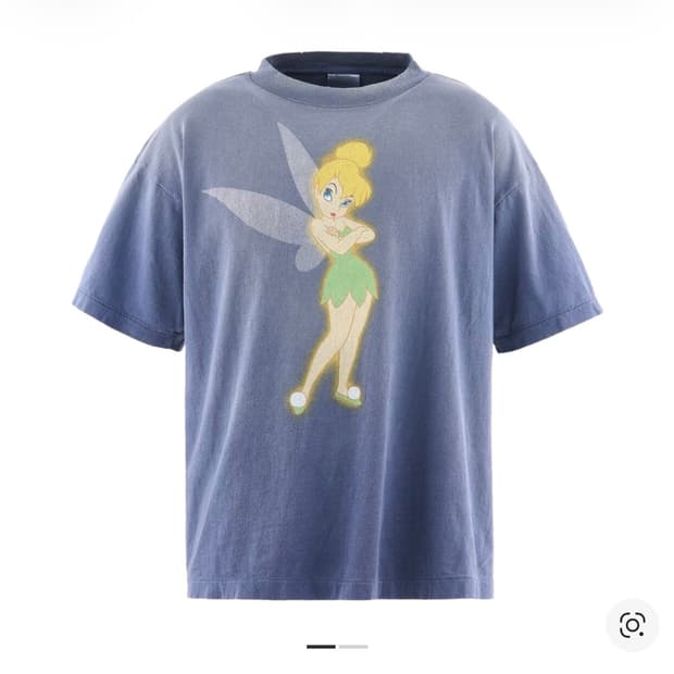 세인트 미카엘 x 디즈니 팅커벨 숏슬리브 반팔 티셔츠 saint