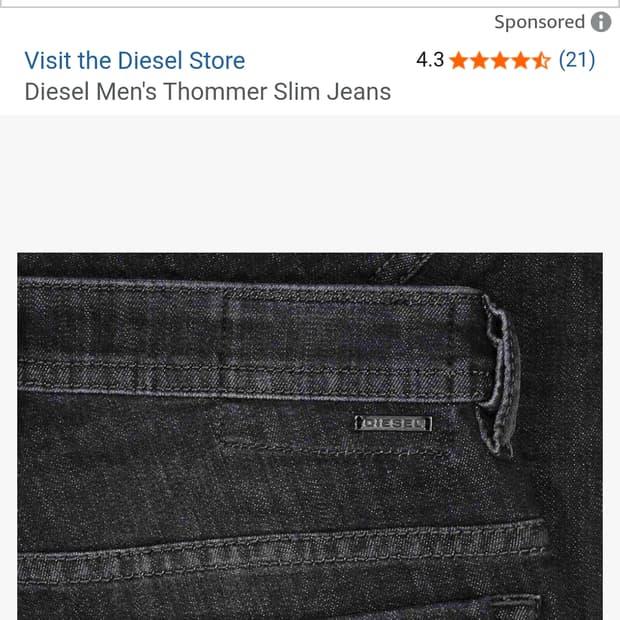 디젤 터머 그레이 진스 31