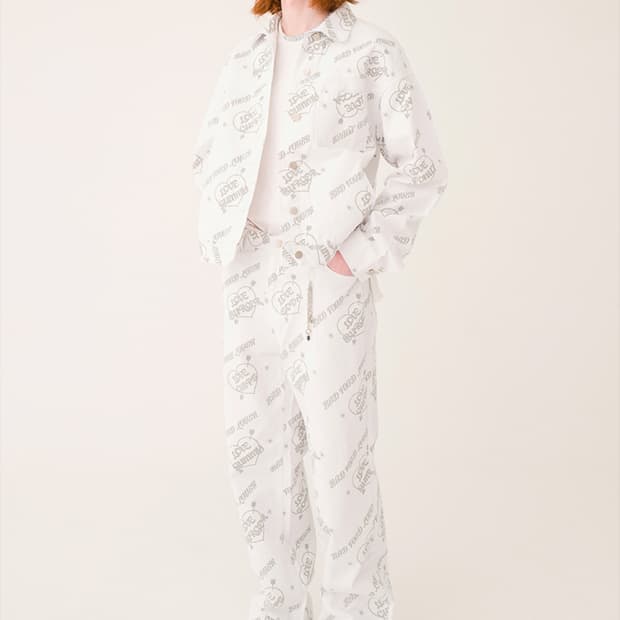 메인부스 러브 JF 화이트 데님 자켓 바지 셋업 투피스