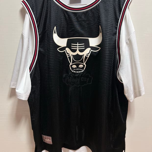 NBA 시카고 불스 농구 져지 블랙 L