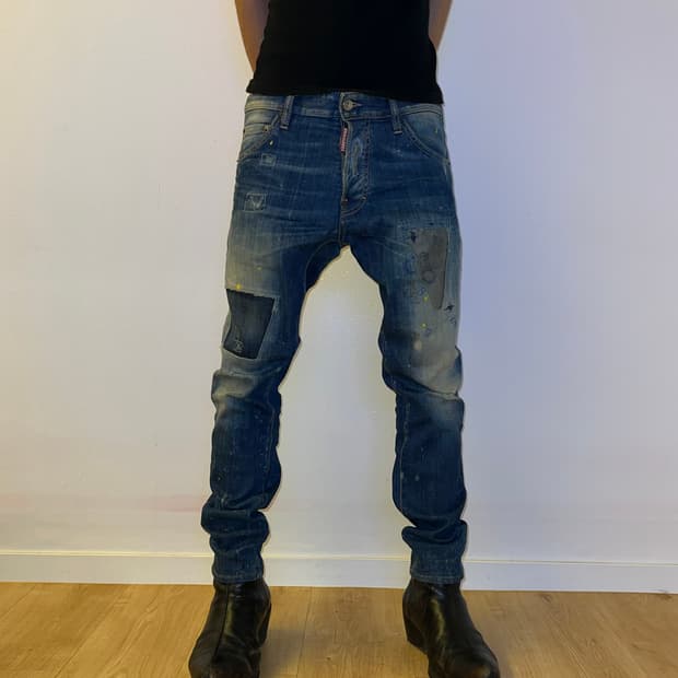 Dsquared2 Patch & Paint Denim Jeans