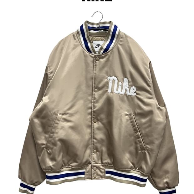 (XXL) 나이키 덕아웃 루즈 새틴 자켓 베이지