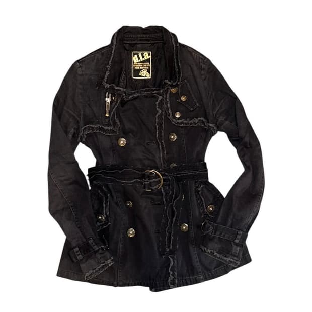 DIA y2k belt short coat outer jacket