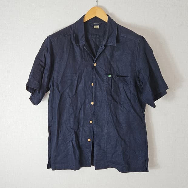 monbell 몽벨 린넨 뱀부 파나마 대나무 반팔셔츠 빈티지 M 100