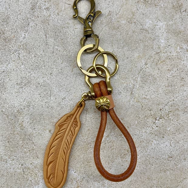 빈티지 아메카지 가죽 키링세트 RRL무드