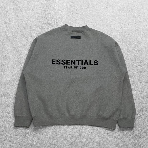 에센셜 피어오브갓 플리스 크루넥 맨투맨