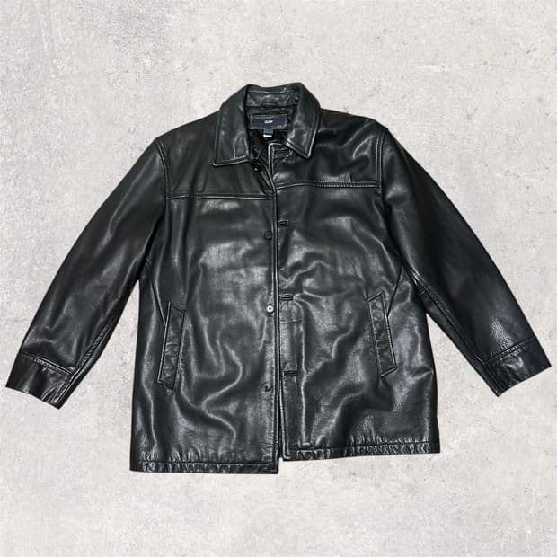 Old gap 리얼 레더 카코트 BLACK 2XL