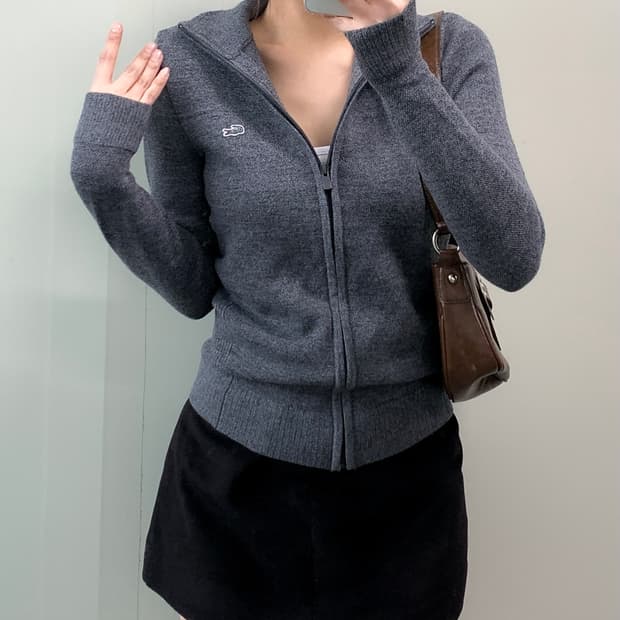 라코스테 니트 집업