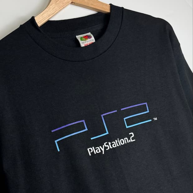 00‘s 플레이스테이션 2 PS2 프로모 빈티지 세인트 미카엘 반팔티 L