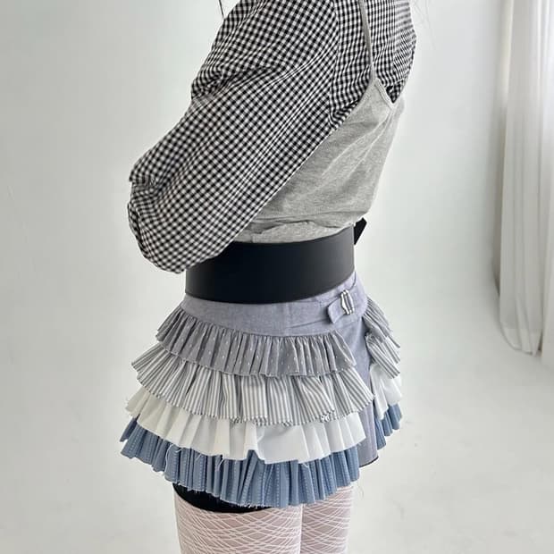 샵페어리 back buckle cancan skirt (pattern)
