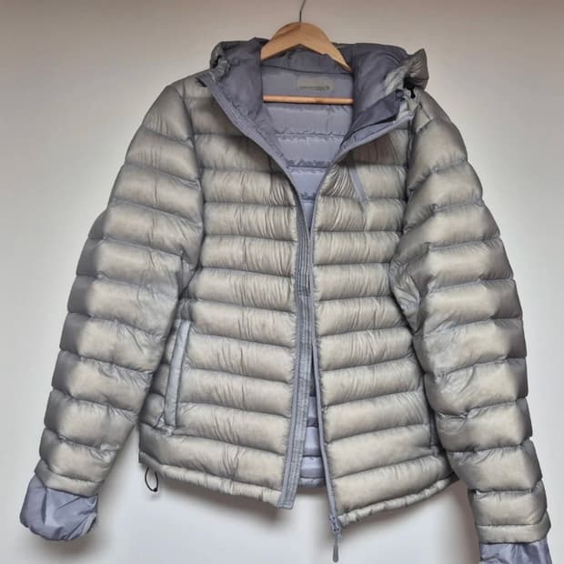 산산기어 서픽스 푸퍼 자켓 그레이 24fw