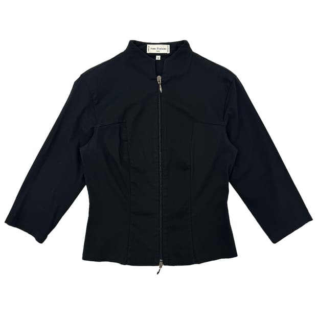 Anne Fontaine Zip-up Shirt/ 1