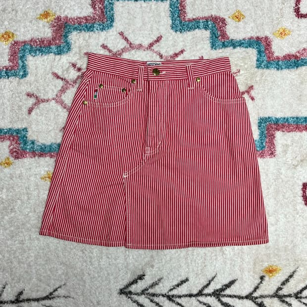 모스키노 빈티지 스트라이프 스커트