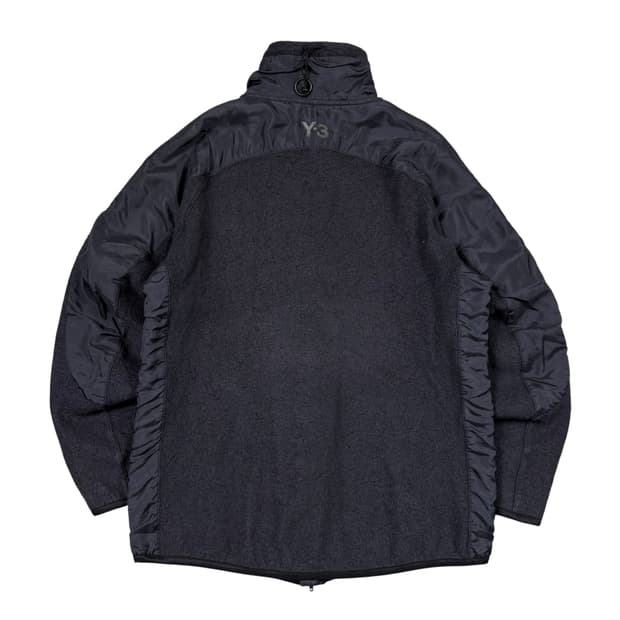 Y-3 블랙 플리스 자켓