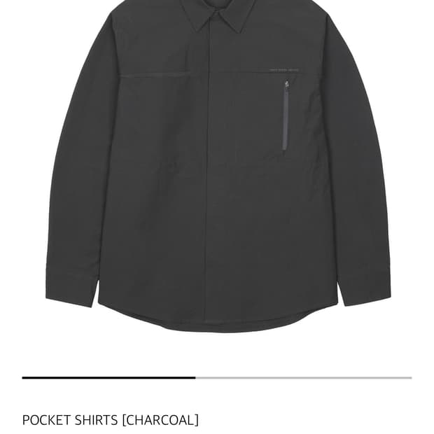 산산기어 포켓 셔츠 차콜 1