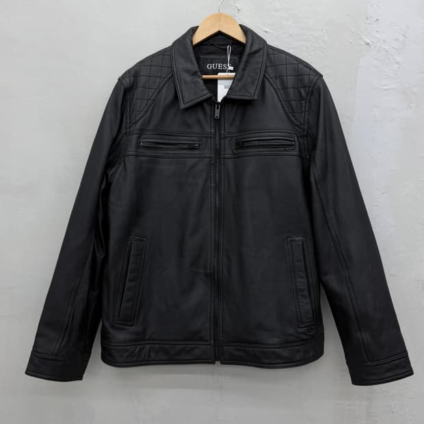 GUESS 램스킨 레더 자켓