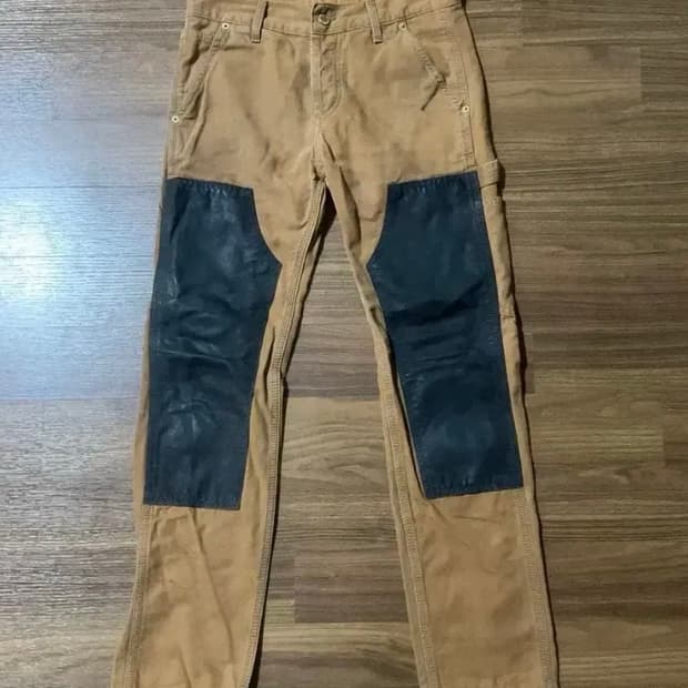 칼하트 X 아페쎄 apc 커스텀 워크 카펜터 캔버스 팬츠
