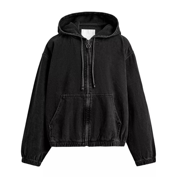 자라 워싱 후드집업(L)