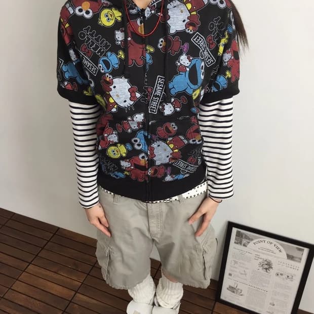 Sesame Street x Sanrio Zip Hoodie