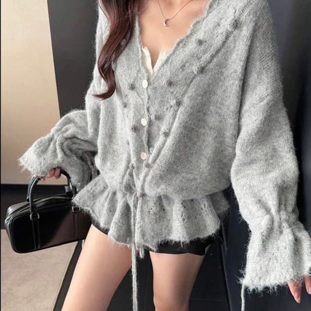 쉬인 V넥 가디건