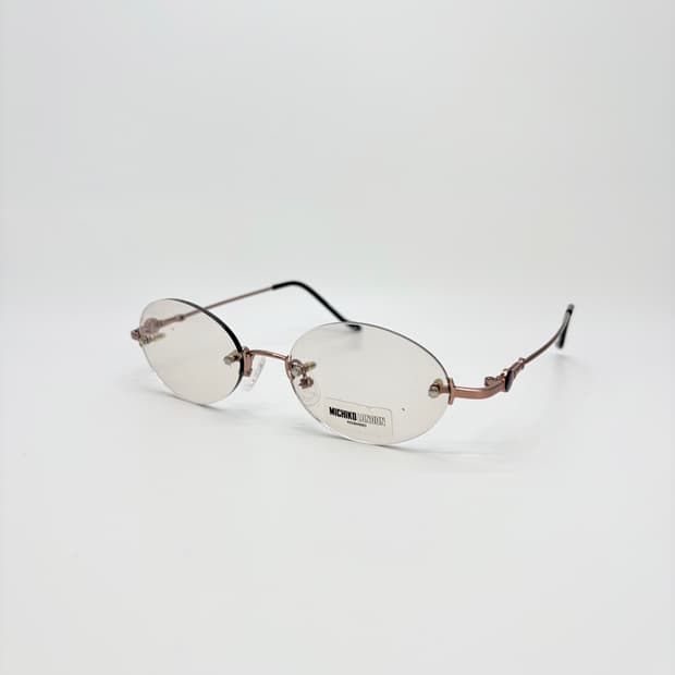 MICHIKO LONDON 브라운 오벌 무테 