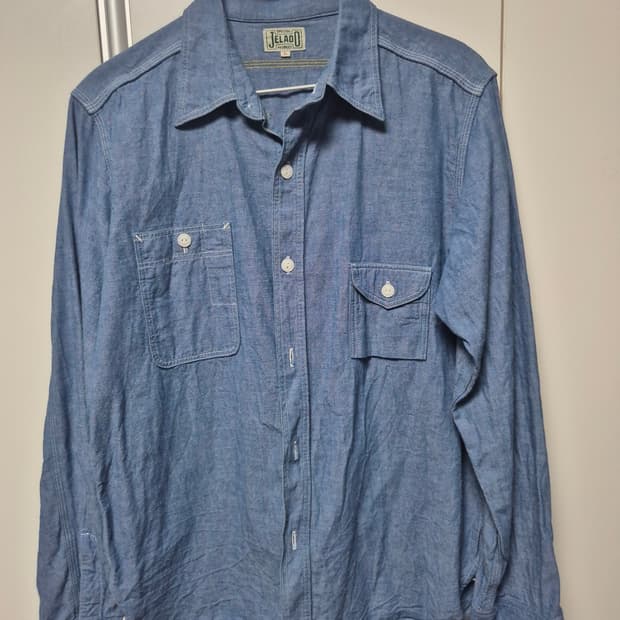 제라도 스모커 샴브레이 셔츠 L사이즈