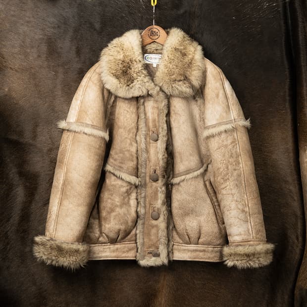 [103] 90s Casey Park 양가죽 양털 무스탕 시어링자켓 