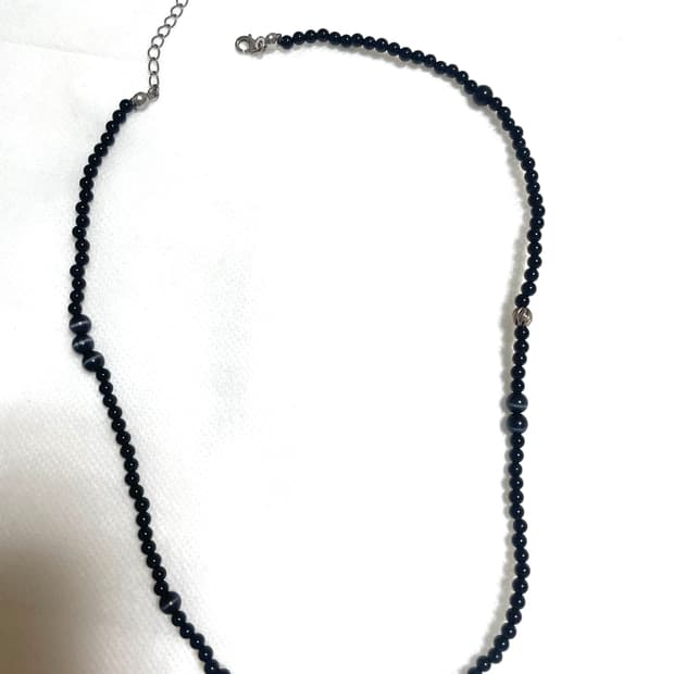 빈티지 히피 목걸이 블랙