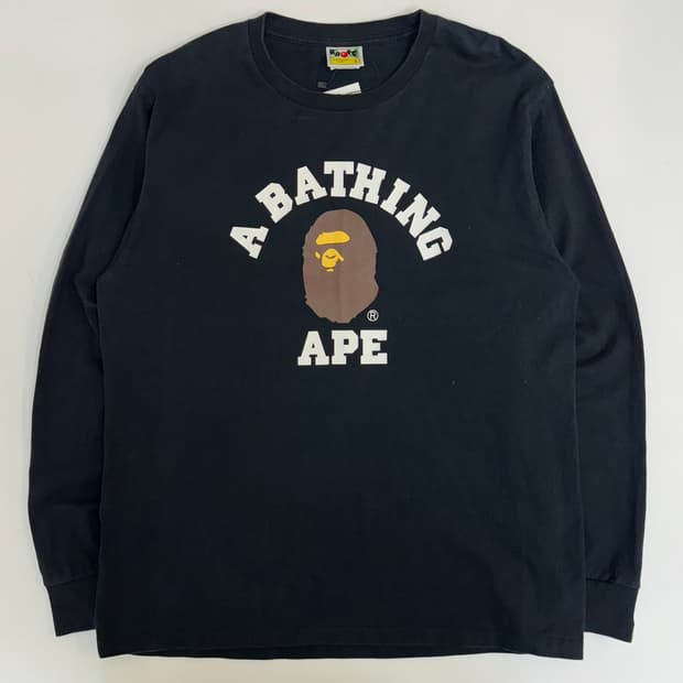 베이프 블랙 롱슬리브 