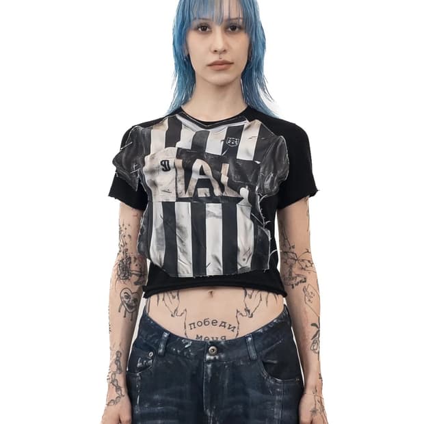 DOGMA EHKS DIRTY JERSEY PANEL CROP TEE