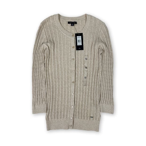 타미힐피거 케이블 가디건