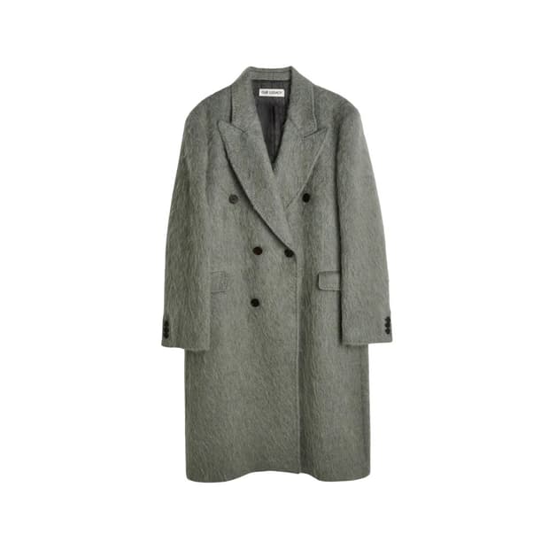 아워레가시 웨일 코트 그레이 헤어리 알파카 50사이즈