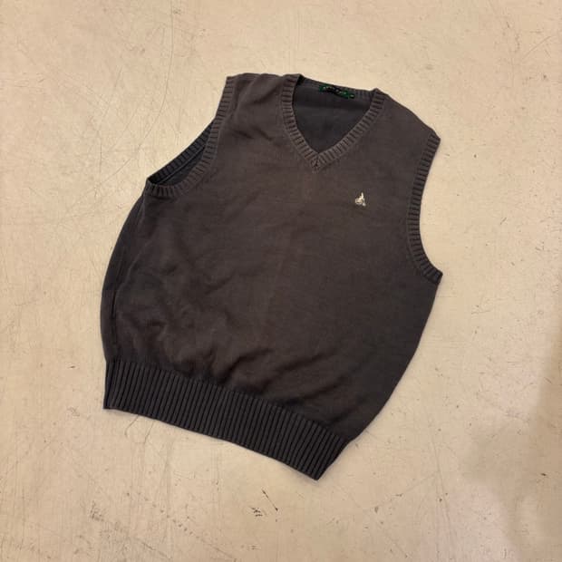 빈폴 스몰로고 니트 조끼