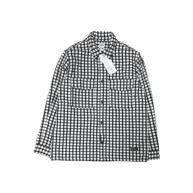 ZARA 자라 플란넬 체크 셔츠 남방