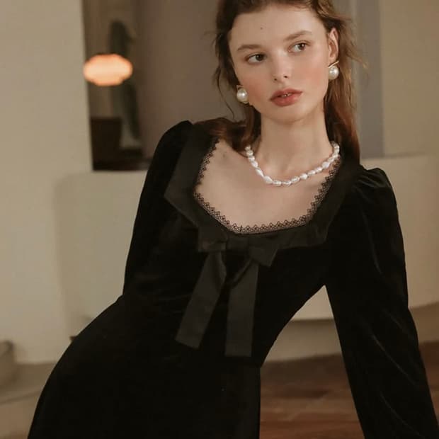 쎄무아듀 Cest bow tie dress
