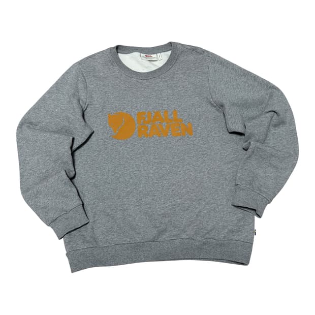 W)피엘라벤 로고 기모 그레이 맨투맨