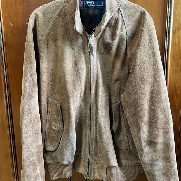 폴로 스웨이드 자켓