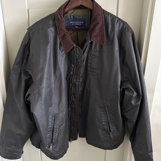 Roundtree & yorke 클래식 왁스 코튼 스타일 캐주얼 자켓