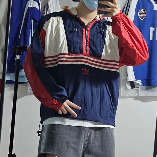 아디다스 삼선 바람막이 아노락 올드스쿨 자켓