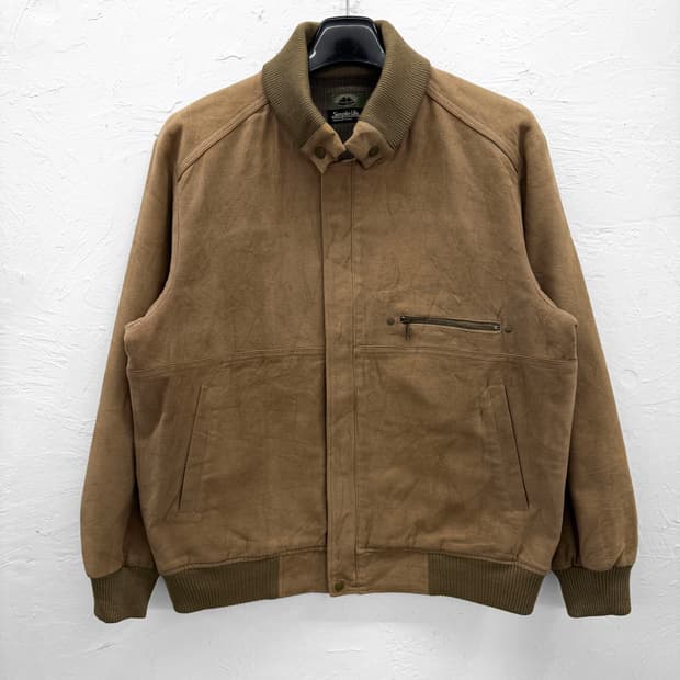 simple life 스웨이드 집업 자켓