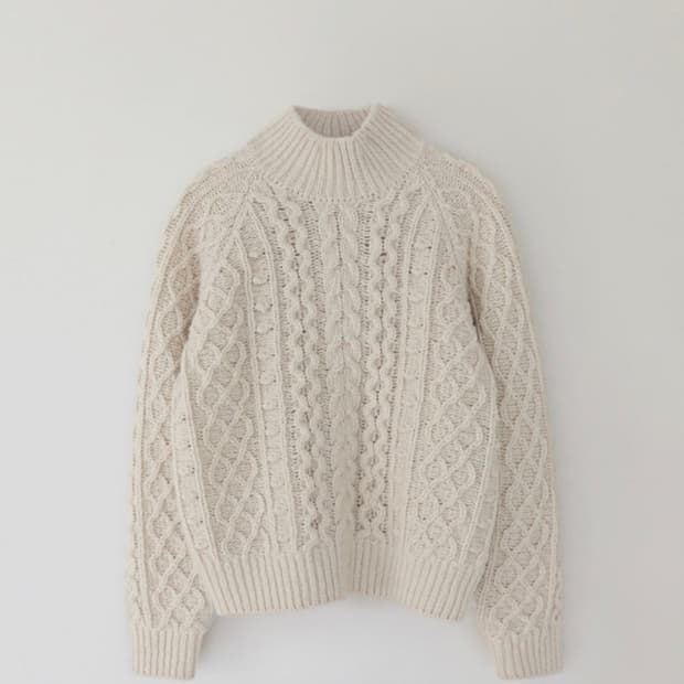 낫띵리튼 케이블니트