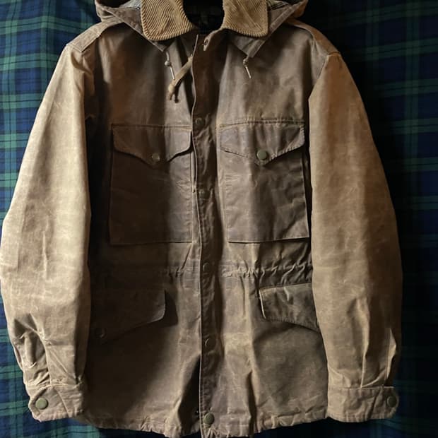 [명작] RRL Collins oilcloth jacket 왁스 자켓