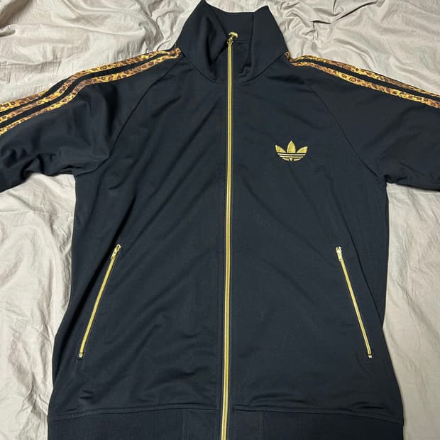 아디다스 레오파드 호피 트랙탑 져