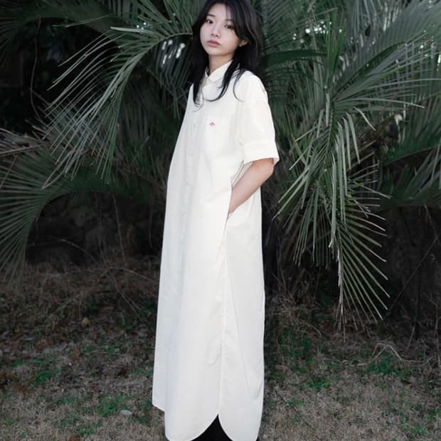 유노이아 단톤 셔츠 원피스