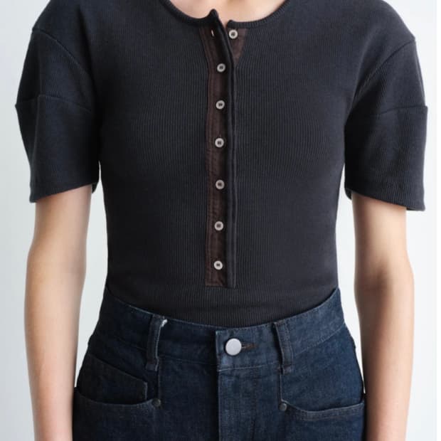 Lemaire 르메르 블랙 헨리 티셔츠 (S)