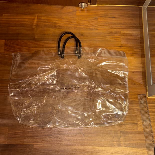 꼼데가르송 pvc 토트백/ 빅백