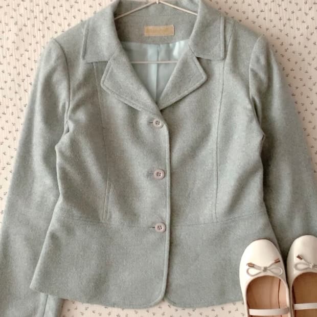 밀크 민트 페미닌 자켓