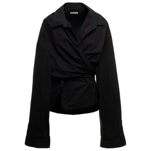 발렌시아가 코튼 랩 셔츠