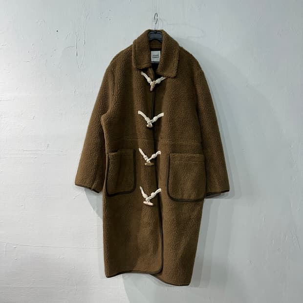 스튜디오톰보이 양털 롱더플 떡볶이코트 FREE