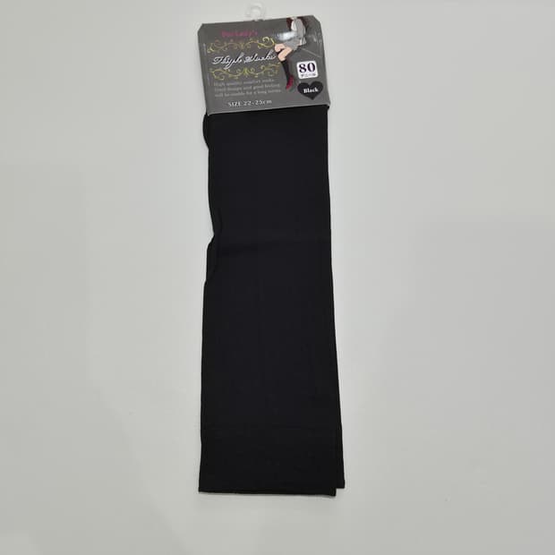 80데니아 블랙 하이삭스 반스타킹